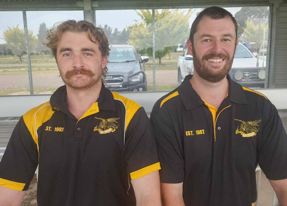 Jayden Nelder and Grady Tapping will coach the Orange Tigers under 17s and tier one men's sides. Picture by Cara Jordan