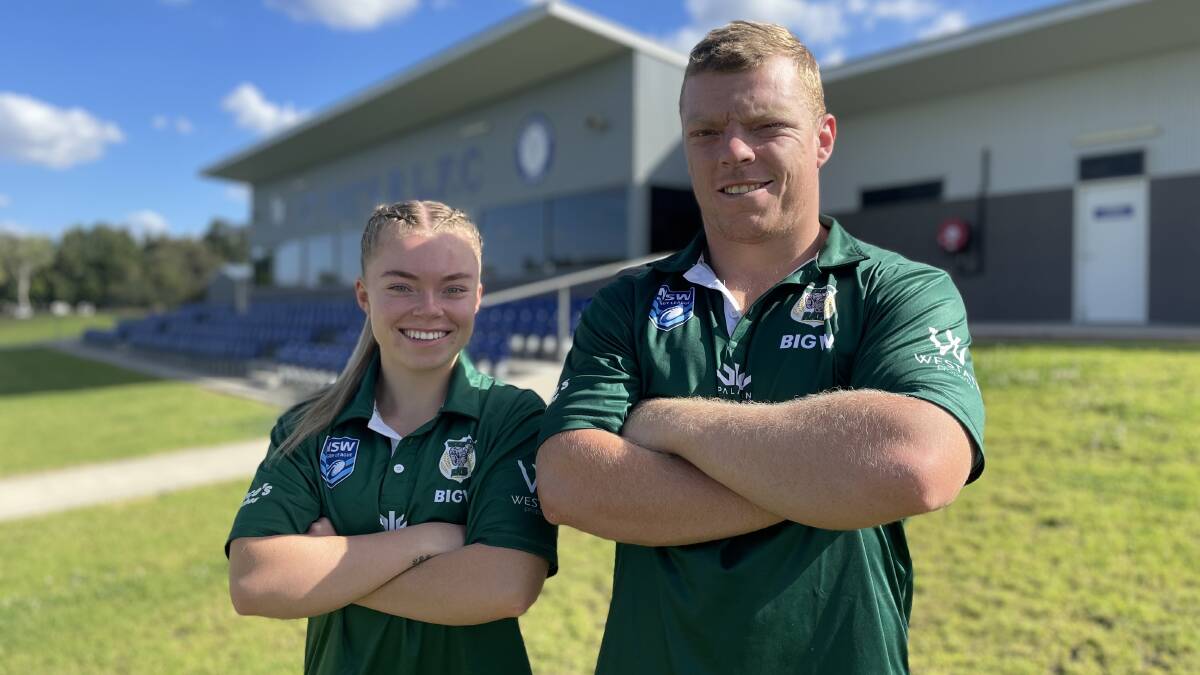 Bathurst siblings Xanthe and Nick Booth have both played for the Western Rams in 2024. Picture by Bradley Jurd