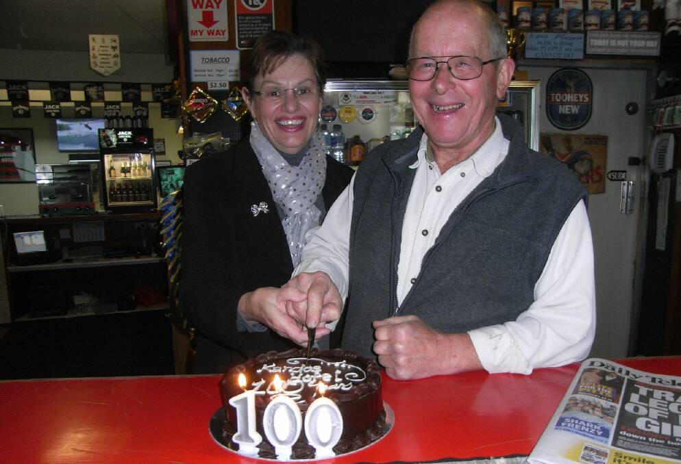 100 Years: Julie and Ray Odgers celebrate.