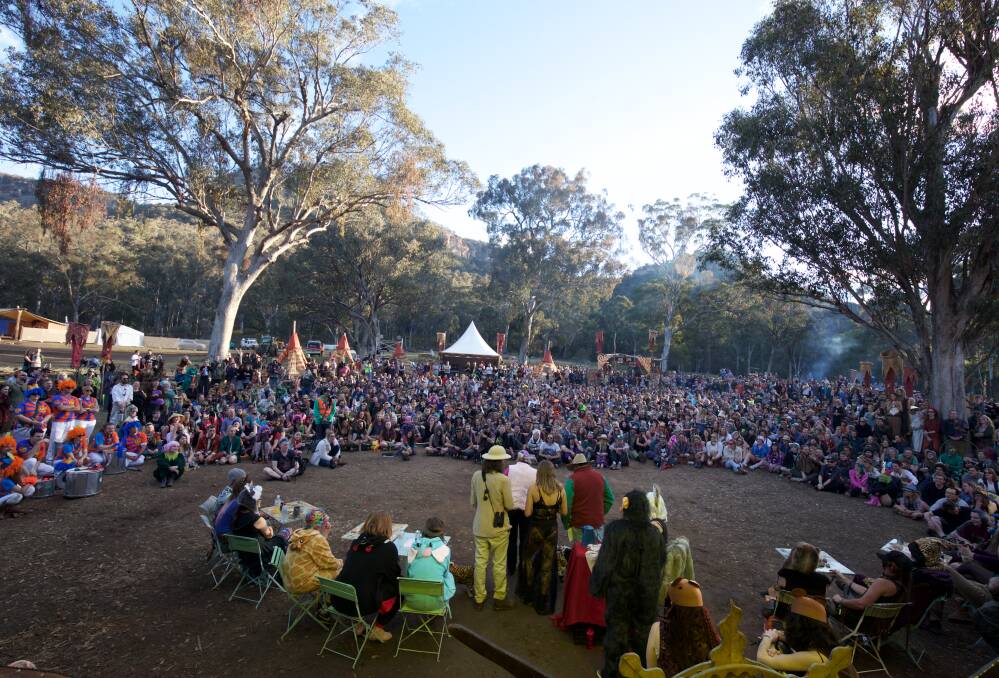 Incident free:  Part of the crowd who attended Psyfari near Glen Alice in the Capertee Valley. 