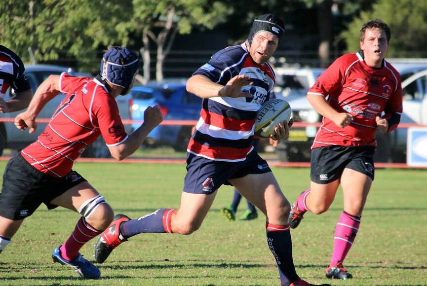 CRUCIAL:  Adam Rayner in action for the Wombats, who play Bathurst at Jubilee Oval this Saturday. 