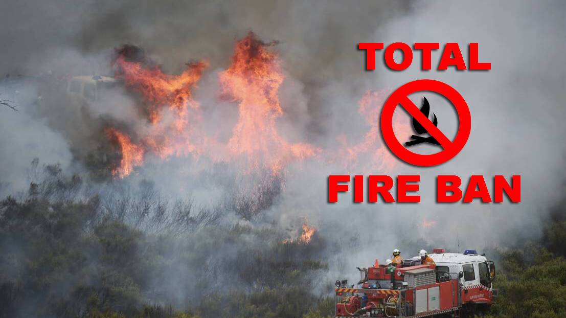 Total Fire Ban declared for Saturday, January 20