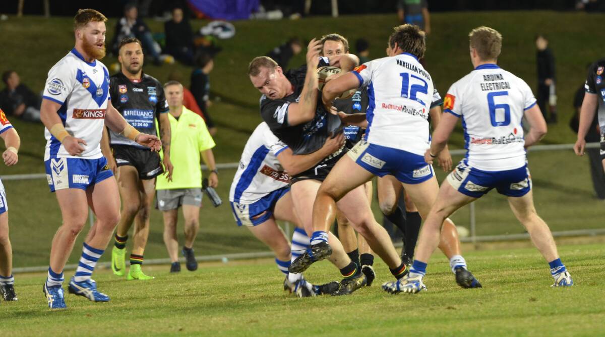 LEADER: Bathurst Panthers prop, skipper Brent Seager, gained good yards for his side against St Pat's on Friday night. Photo: ANYA WHITELAW
