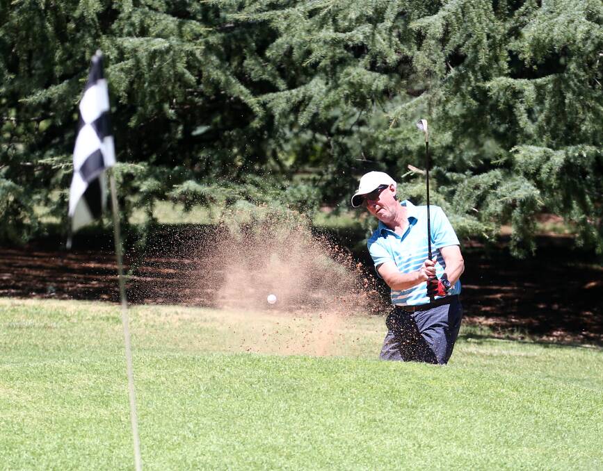 TRAPPED: Brian Ross during his pennants match-up at Duntryleague on Sunday. The weekend's round kicked off the CWDGA's pennant season. Photo: ANDREW MURRAY