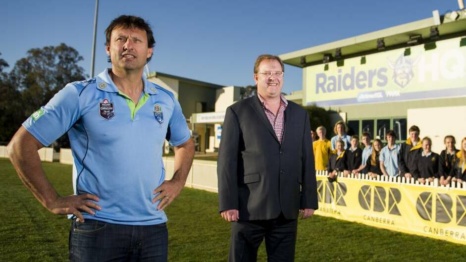 BIG CHANGE: Laurie Daley and NSWRL chief executive Dave Trodden. Photo: CANBERRA TIMES