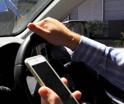 GET YOUR HAND OFF IT: The use of mobile phones by drivers is an area being addressed by the NSW Government.