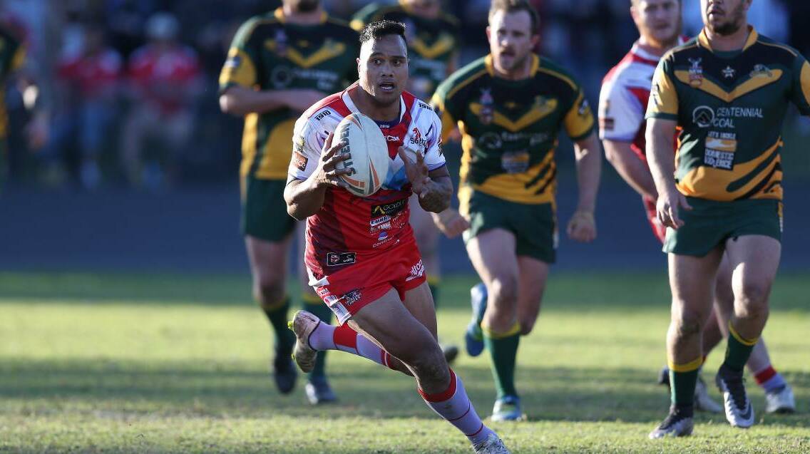 FIRST FORAY: Willie Heta makes his first appearance in a Hawks' jersey at this weekend's Mudgee Nines. Photo: NEWCASTLE HERALD