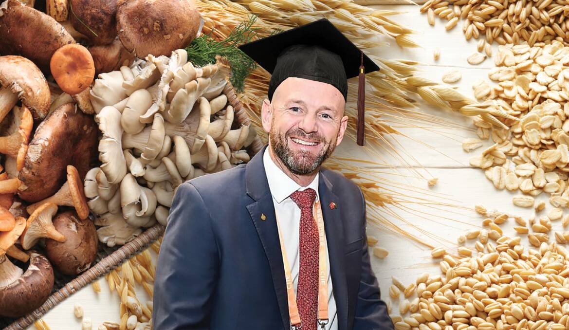 Niall Blair's new future is in food sustainability ... and mushrooms.