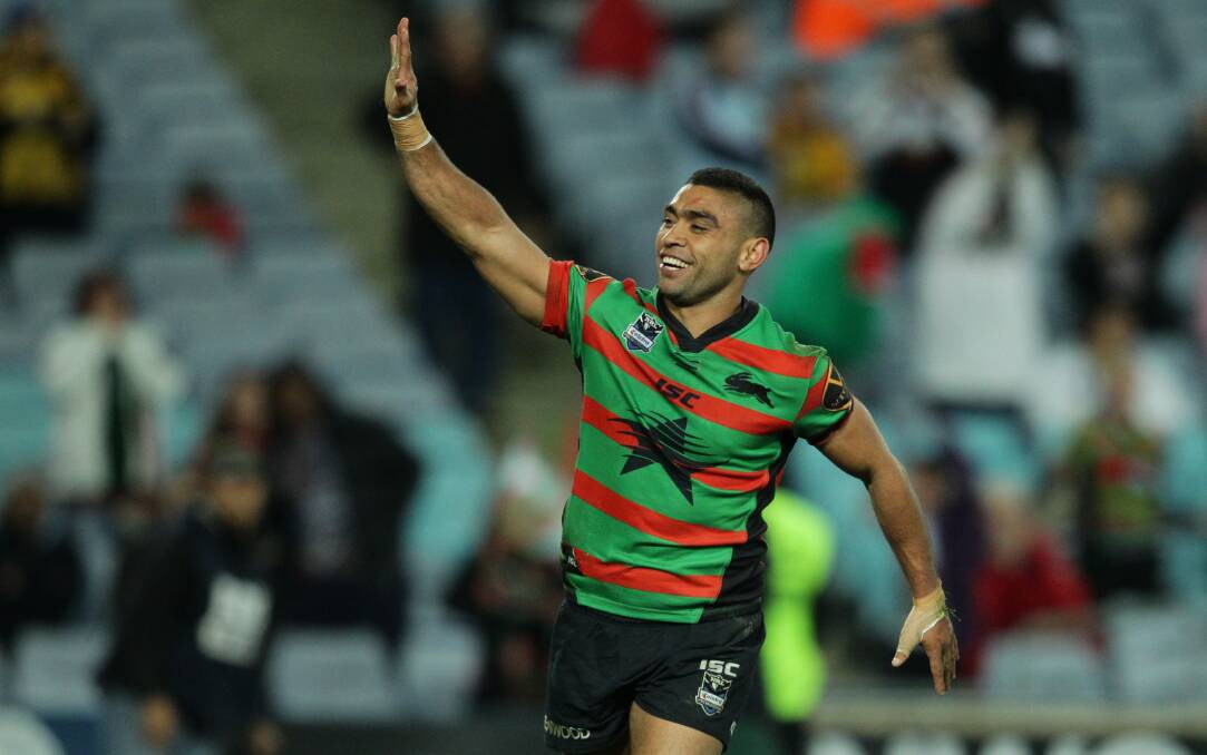 STAR: South Sydney's leading try-scorer of all-time, Nathan Merritt, has signed with Wellington for the 2018 Group 11 season. Photo: WOLTER PEETERS