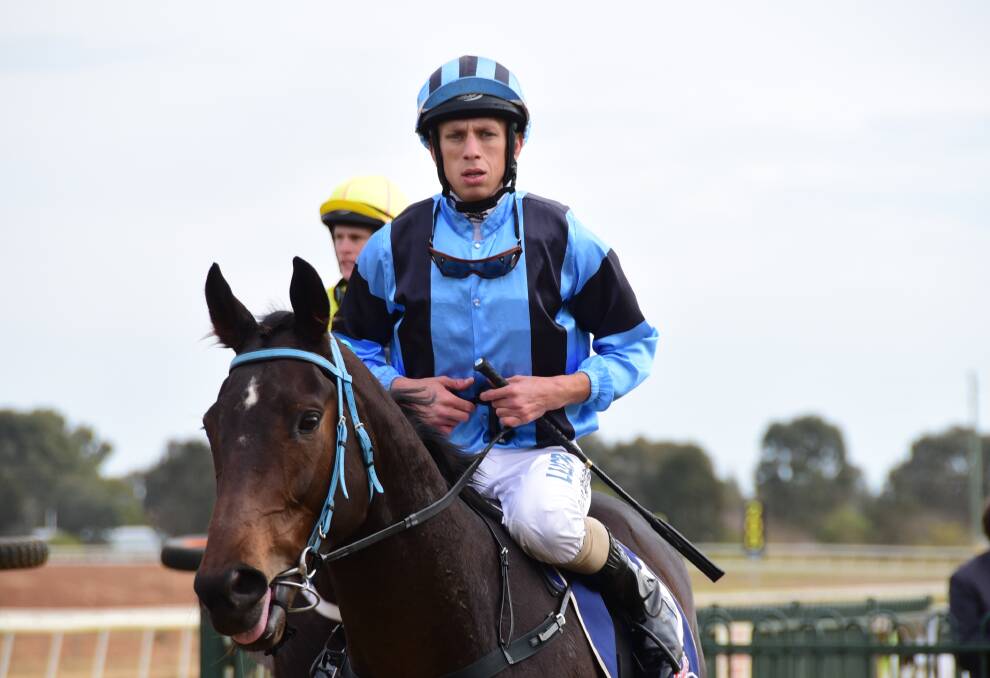 CHANCE: The Cameron Crockett-trained Kingsbridge, pictured after a win at Dubbo in June of last year, returns to Dubbo on Thursday with one eye on the Country Championships. Photo: BELINDA SOOLE