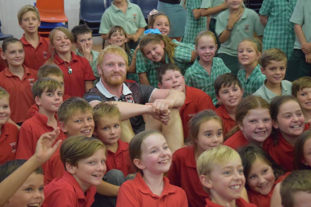 James Graham with students from Cudgegong Valley Public School. Photo: CONTRIBUTED
Click on the image for more photos and the full article. 