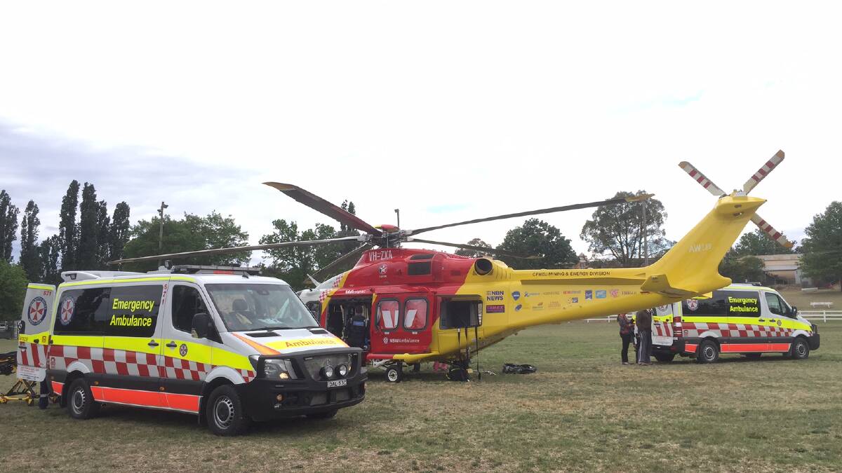 Rescue helicopter tasked to Rylstone crash