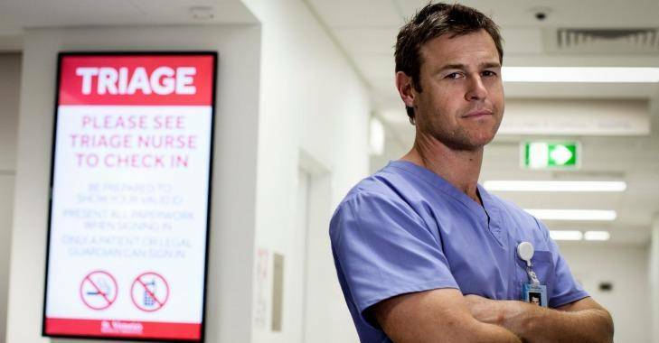 TWEET: Doctor Doctor star Rodger Corser offered his support after the storm on Wednesday.