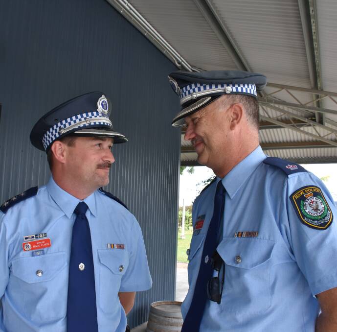 Inspector Mark Fehon and Chief Inspector Jeff Boon get serious about facial hair for a good cause.