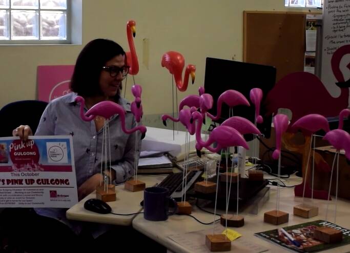 FLOCK YOU: Staff at the Mudgee Guardian nominated editor Honor Elliott to be flocked. Call Bruce McGregor to flock a friend - 0413 488 499.