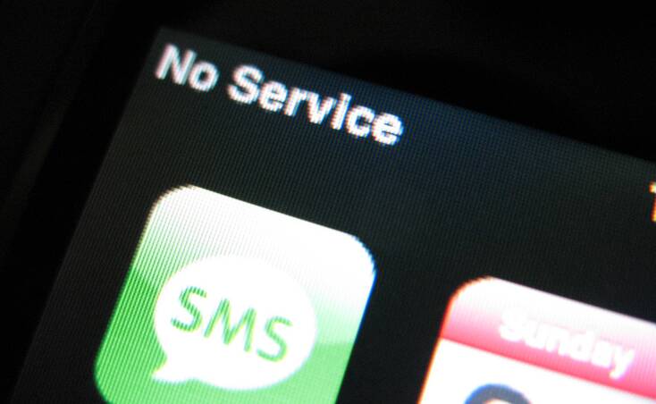 BLACK OUT: Service not available for all Australians.