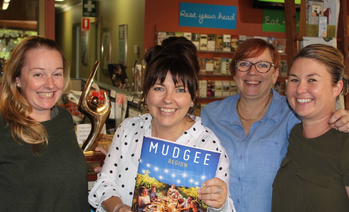 TOURISM BOOST: Edwina Yeates, Cara George, Christine Mas-Fitzell and Leianne Murphy from the Mudgee Region Tourism office.