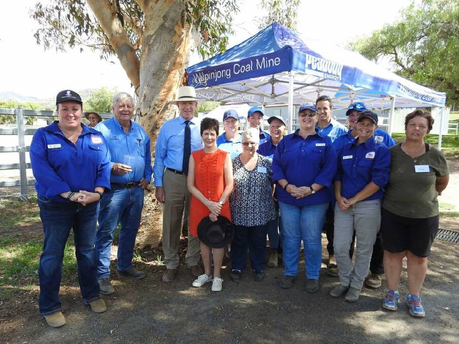 VISIT: Governor David Hurley and Mrs Linda Hurley with Lloyd Coleman and Kieren Bennetts from Wilpinjong and RDA volunteers. Photo: SUPPLIED