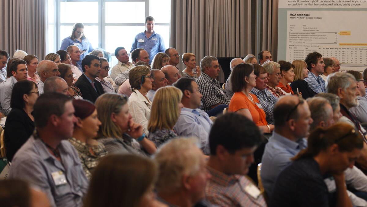 The crowd at the MSA event in Tamworth.