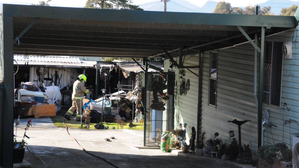 A 78-year-old man has died in a fire in Rodgers Street, Kandos, on Tuesday. Photo: Belinda Innes
