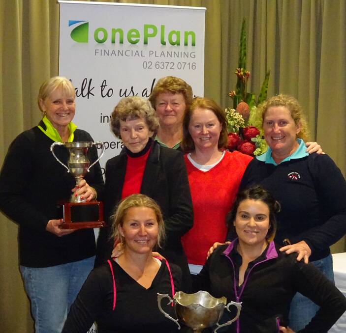 AWESOME FOURSOME EVENT: The Mudgee Ladies' Foursomes were held in early August, pictured are (back) Trish Jones, Anne Kenny, Kate Purcell, Angela Richards, Kathy Underwood, (front) Shelly Best, and Abby Wilkins. 