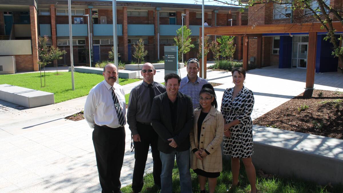 JOB DONE: The official handover of the upgraded Douro Street entrance of Mudgee High School signaled the completion of the major refurbishment.