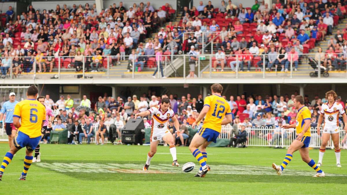 FINAL STOP: The 2017 Country vs City match at Glen Willow will be the last time the game is held, pictured is Country's Jarrod Mullen during the 2012 match in Mudgee.