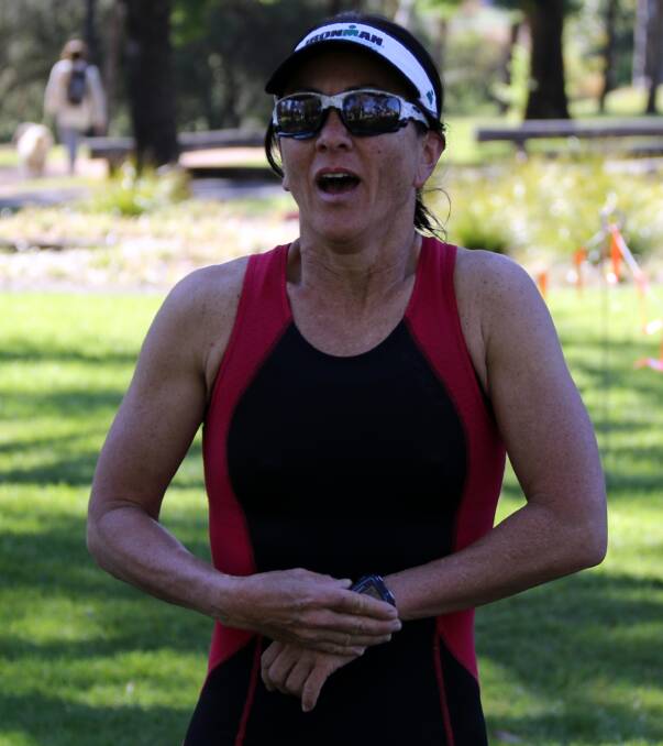 FIRST LADY: Soolan Clifford was the first woman home - following a tight contest - in the first Mudgee Tri Club long course event of the 2016/17 season last Sunday.