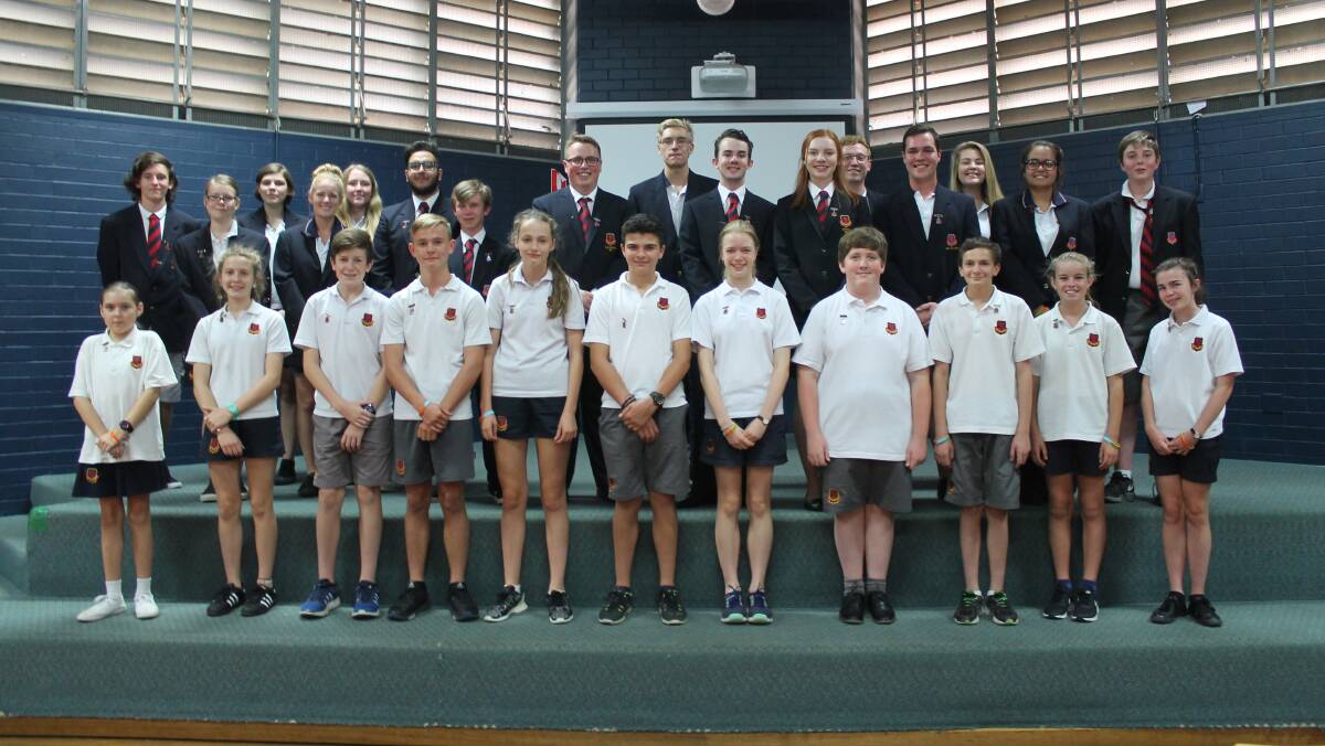 NEW LEADERS: Mudgee High School inducted their 2017 Student Representative Council (SRC).