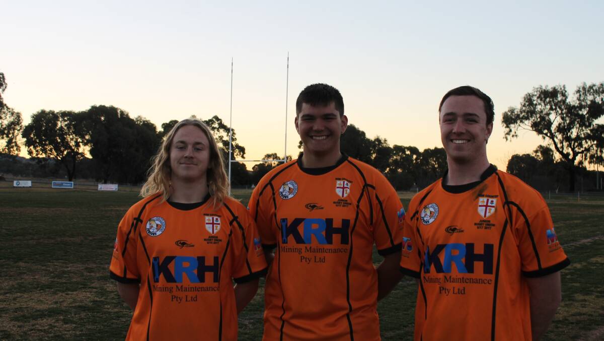 REPS: Mudgee's Lochie Brown, Harry Lee and Alex Saint, represented NSW Country against Combined City.