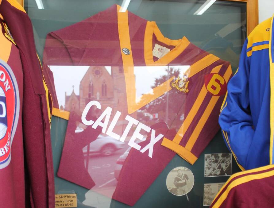 COUNTRY COLOURS: Some of Mudgee's Steve McWhirter's country gear formed most of the Blowes display.