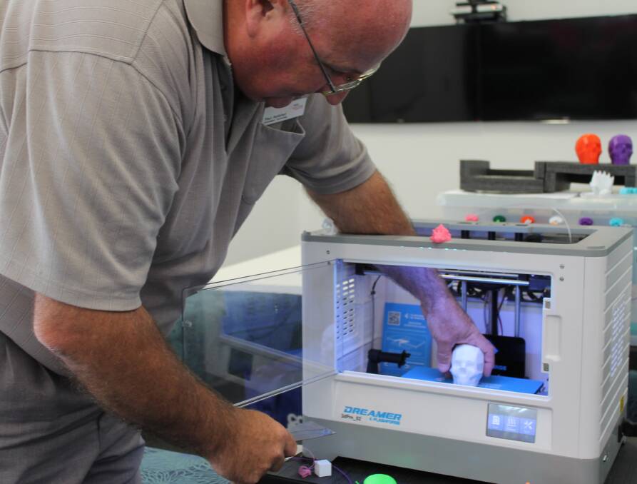 SHOWING IN 3D: TAFE Western's Mudgee College held a special open day on Thursday ahead of the new year, among the features were 3D printing demonstrations by IT teacher Paul Kellerhan.