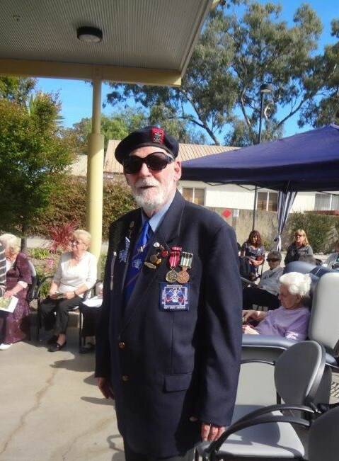 Mr Arthur Tatham, a community client from RSL LifeCare’s Home Care Program, on the day.