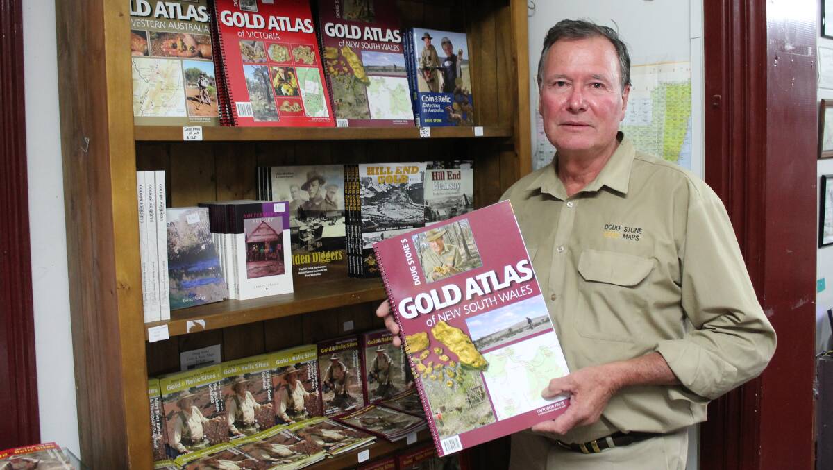 STRUCK GOLD: Prospector and author Doug Stone pictured at Central West Prospecting Supplies following his appearance at the Cooyal Gold Rush Festival.