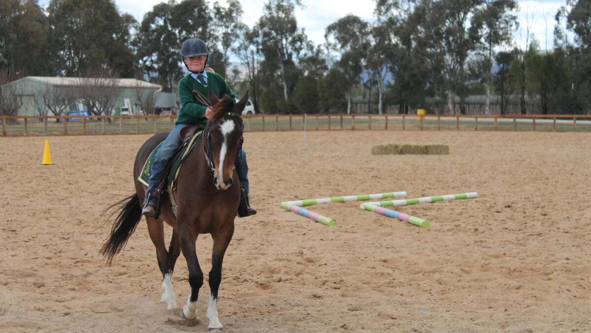 The Australian Stock Horse Society demonstration used the AREC's new horse arena.