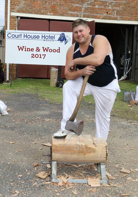 The wood chop event returned to the Court House Hotel for a successful second year on the weekend.