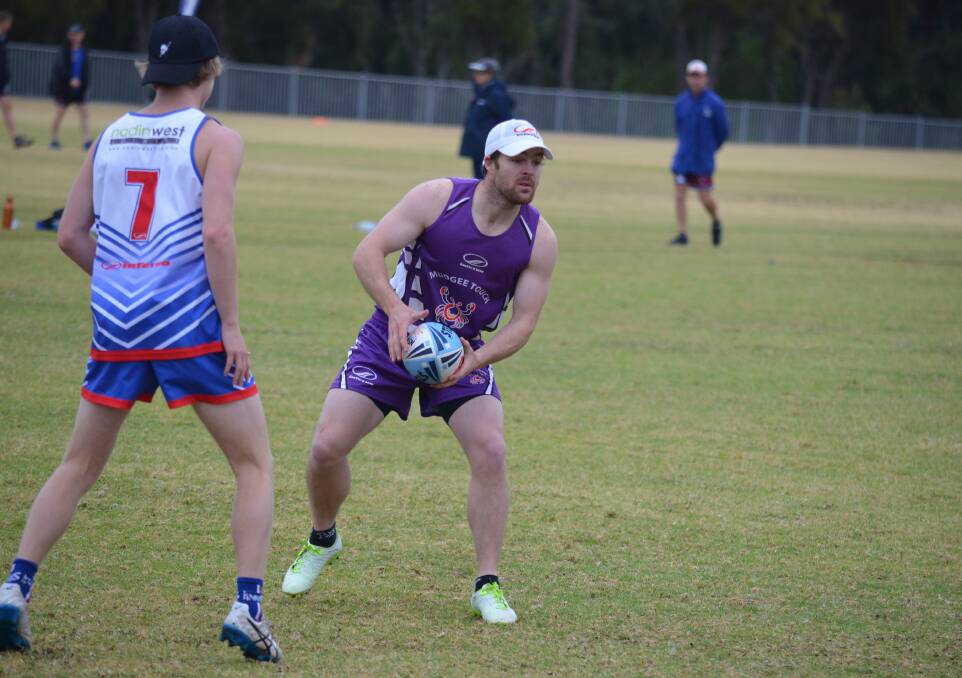 LEADING THE PACK: Justin Gossage is coaching the Mudgee Mudcrabs’ Mixed Open team at the Hornets Championships this weekend.