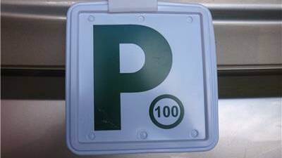 Criminal conviction for not displaying P-plates