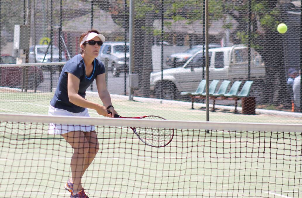 Anna MacDonald and husband Angus were finalists in the Mudgee District Tennis Club's 2016 Mixed Club Championships played on Sunday.