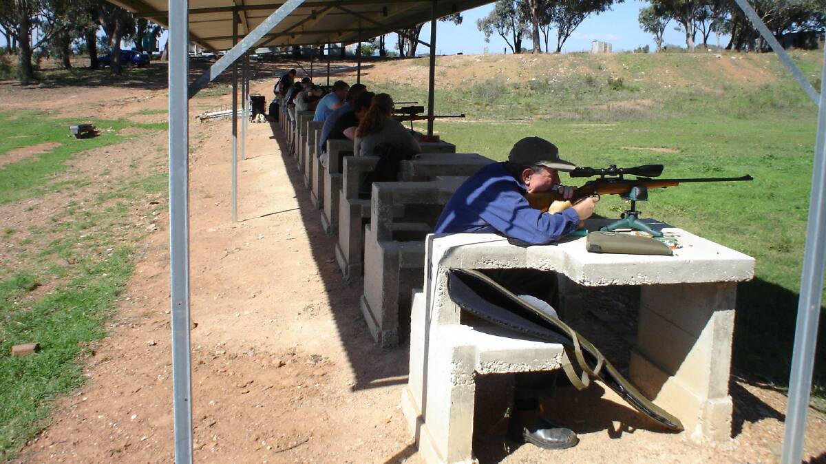 The Smallbore shoot at the Mudgee Rifle Range on the weekend was held from 90 metres.