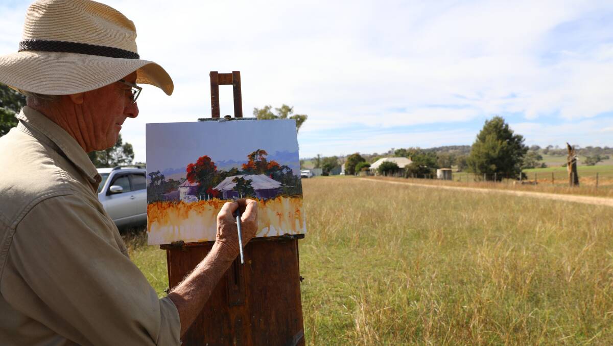 Artists have been out and about in the local area for Painters@Mudgee 2017 this week. 