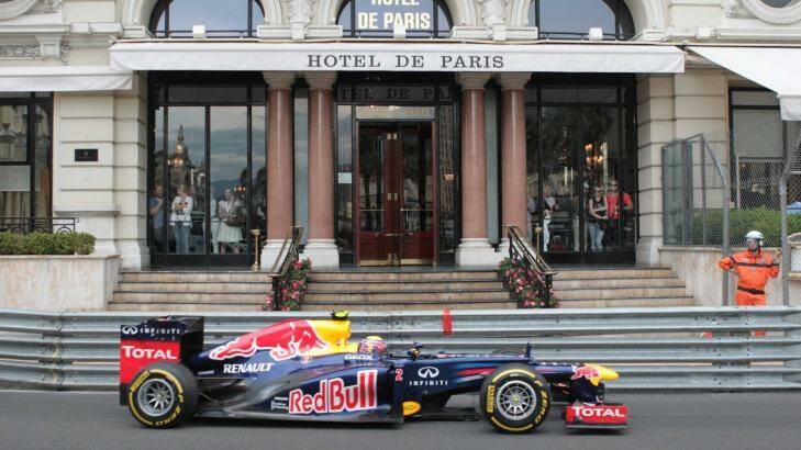 Mark Webber driving in Monaco. Photo: Jean-Christophe Magnenet