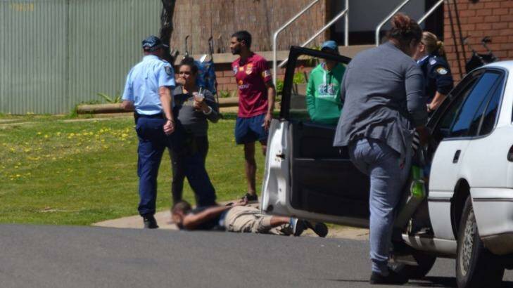 Moments after the shooting. Photo: Cowra Guardian