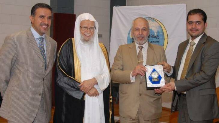 Hafez Kassem (second from right) resigned as AFIC president but now claims it was only temporary.