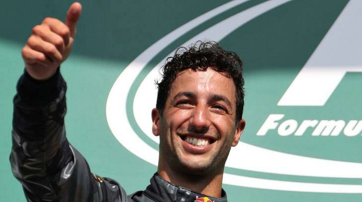 SPA, BELGIUM - AUGUST 28: Daniel Ricciardo of Australia and Red Bull Racing celebrates on the podium during the Formula One Grand Prix of Belgium at Circuit de Spa-Francorchamps on August 28, 2016 in Spa, Belgium (Photo by Mark Thompson/Getty Images) Photo: Mark Thompson