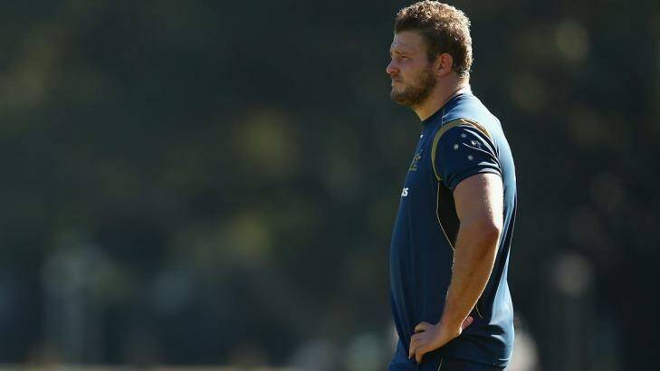 Scrumming good: Wallabies prop James Slipper is confident the Australian scrum will be firing in time for the World Cup. Photo: Mark Kolbe
