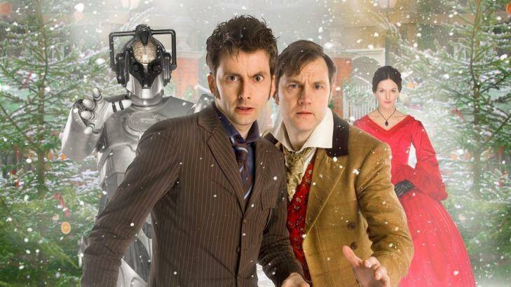 David Morrissey (third from the left), pictured here in the 2008 <i>Doctor Who</i> Christmas special, says he'd be keen for the role. 