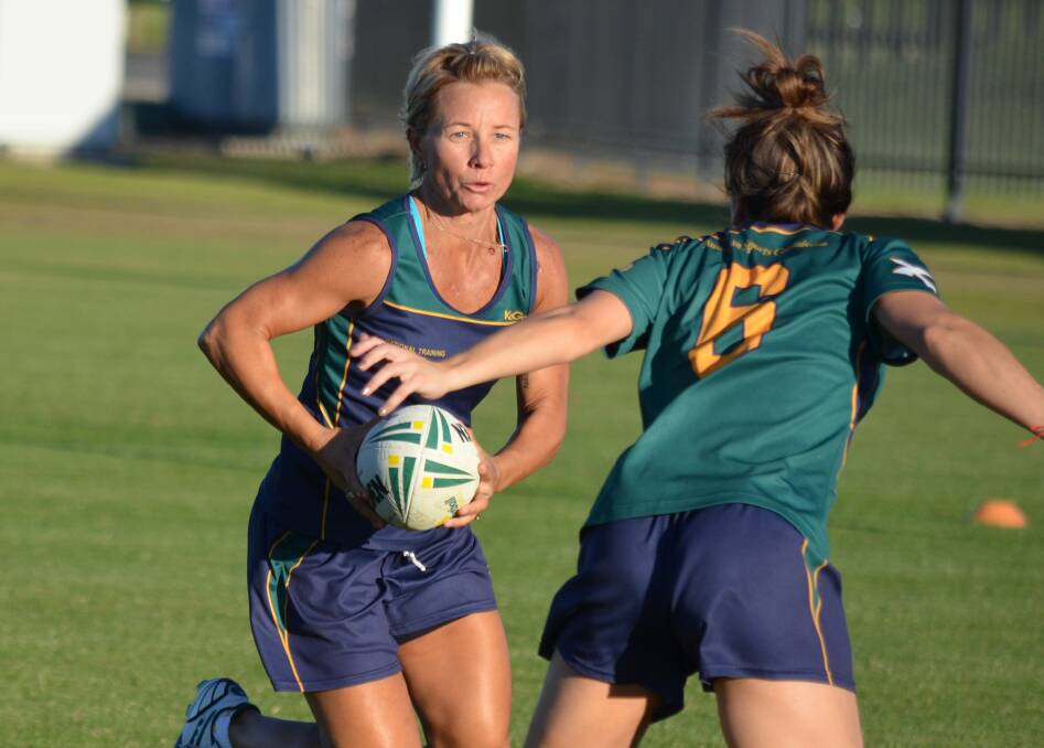 Australia mixed open captain Kylie Hilder in full speed. Photo: BEN HARRIS