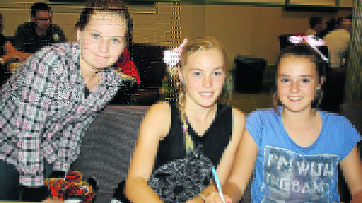 Rose Mortensen, Bronte Cox and Caitlin Devenish came up with the answers. 