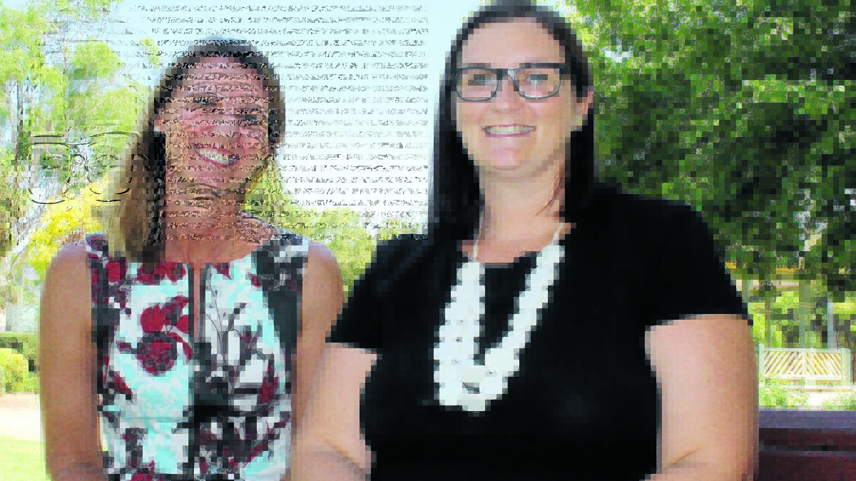 MP Sarah Mitchell (right) with Toni Grant, wife of Deputy Premier and Member for Dubbo Troy Grant, who hosted Friday’s International Women’s Day lunch in Mudgee.